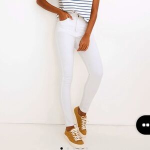 Madewell - 10” High-Rise Skinny in White, 25
